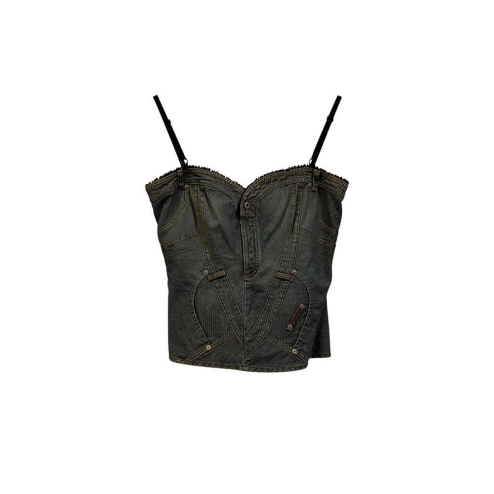 Dolce & Gabbana Denim Corset Bustier - Picture 1 of 6